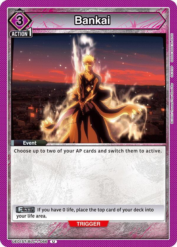 Bankai UE01ST/BLC-1-066 card from UE01ST: BLEACH: Thousand-Year Blood War Starter Deck