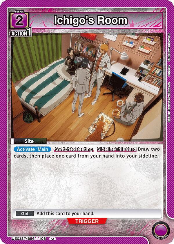 Ichigo's Room UE01ST/BLC-1-108 card from UE01ST: BLEACH: Thousand-Year Blood War Starter Deck