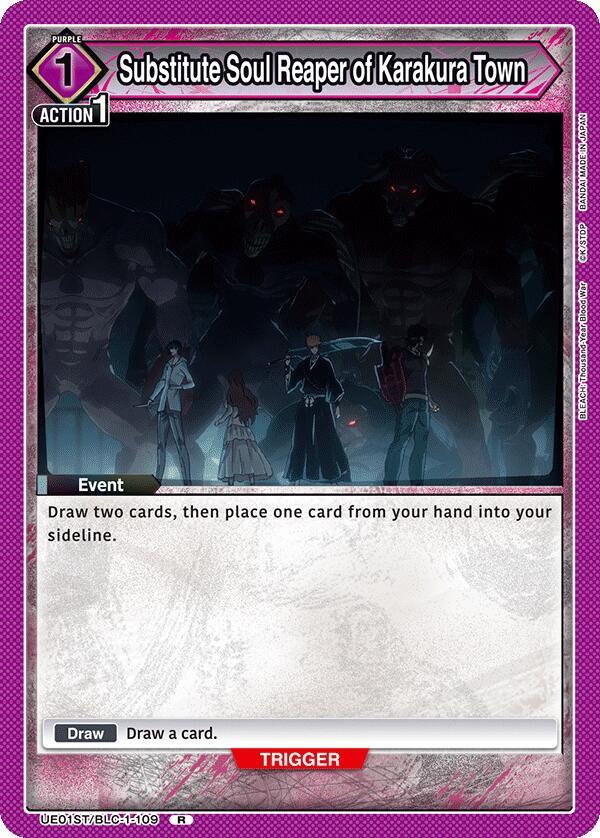 Substitute Soul Reaper of Karakura Town UE01ST/BLC-1-109 card from UE01ST: BLEACH: Thousand-Year Blood War Starter Deck