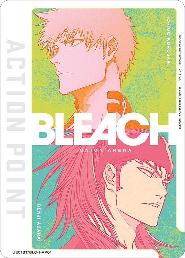 Action Point Card (AP01) (Ichigo Kurosaki/Renji Abarai) UE01ST/BLC-1-AP01 card from UE01ST: BLEACH: Thousand-Year Blood War Starter Deck
