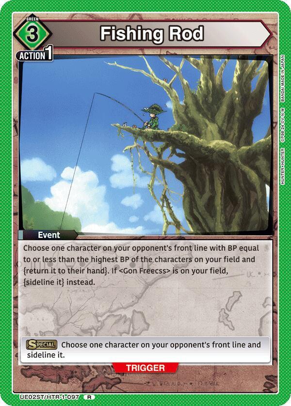 Fishing Rod UE02ST/HTR-1-097 card from UE02ST: HUNTER X HUNTER Starter Deck