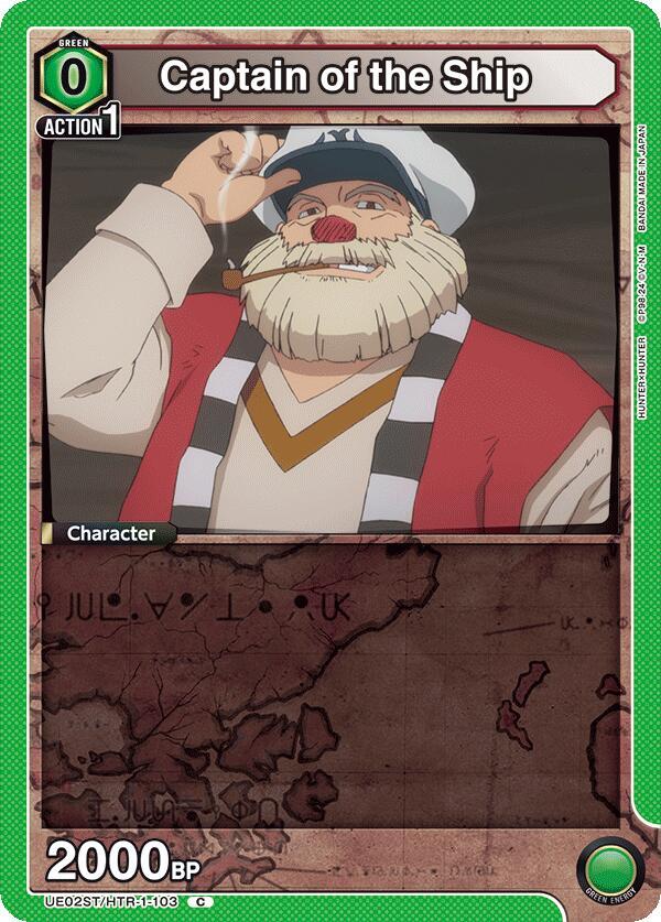 Captain of the Ship UE02ST/HTR-1-103 card from UE02ST: HUNTER X HUNTER Starter Deck