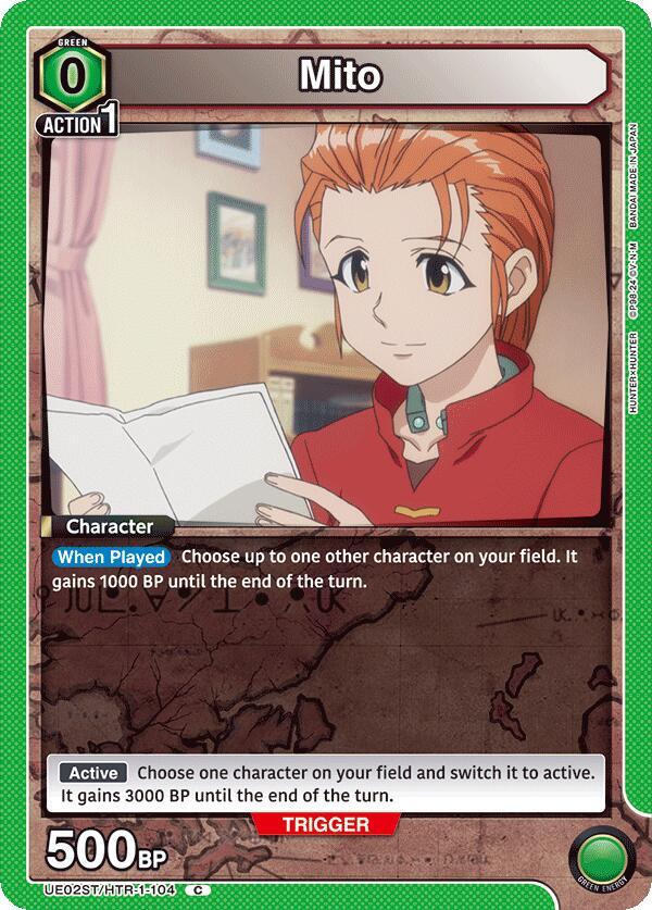 Mito UE02ST/HTR-1-104 card from UE02ST: HUNTER X HUNTER Starter Deck