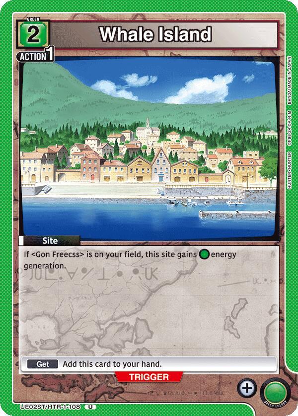 Whale Island UE02ST/HTR-1-108 card from UE02ST: HUNTER X HUNTER Starter Deck
