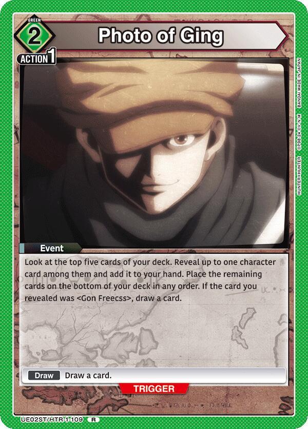 Photo of Ging UE02ST/HTR-1-109 card from UE02ST: HUNTER X HUNTER Starter Deck