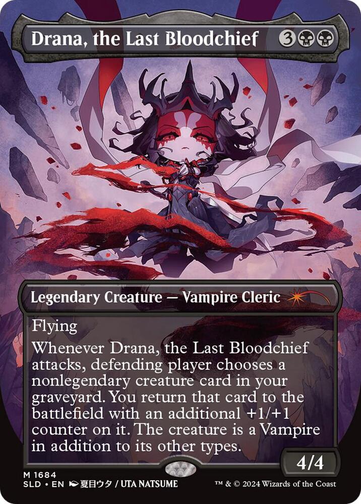 Drana, the Last Bloodchief (Rainbow Foil) 1684 card from Secret Lair Drop Series