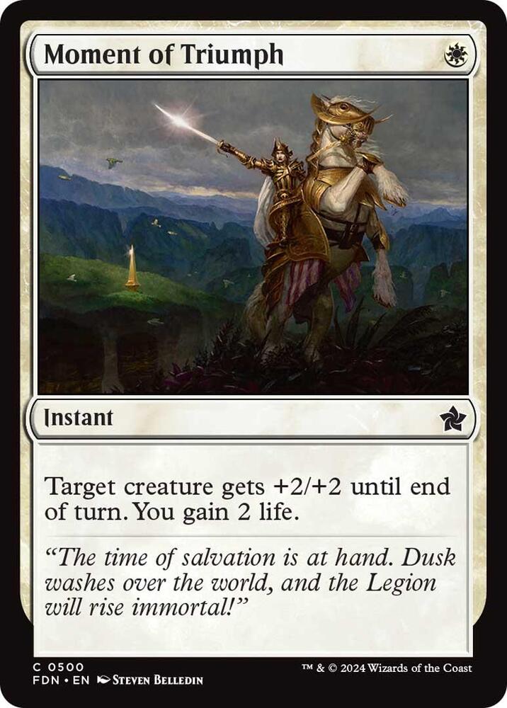 Moment of Triumph 500 card from Foundations