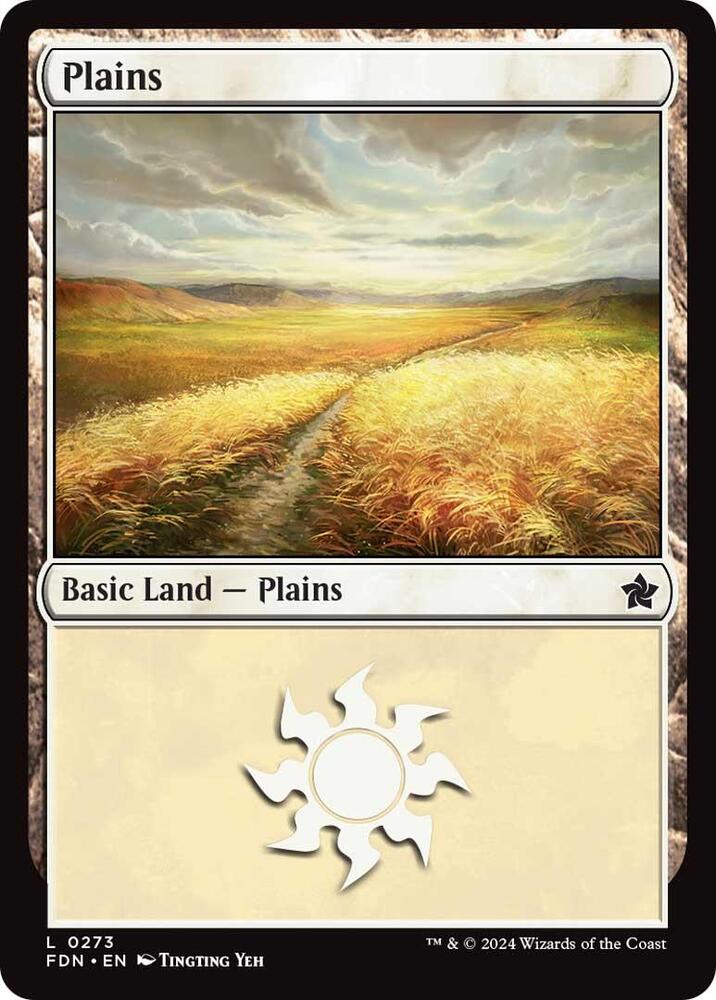 Plains 273 card from Foundations