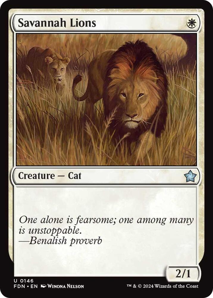 Savannah Lions 146 card from Foundations