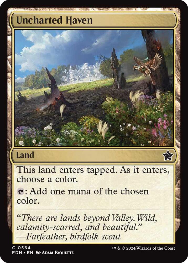 Uncharted Haven 564 card from Foundations