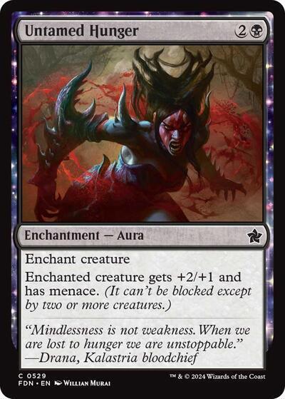 Untamed Hunger 529 card from Foundations