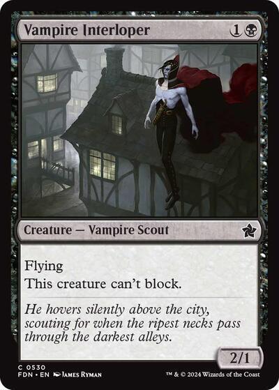 Vampire Interloper 530 card from Foundations