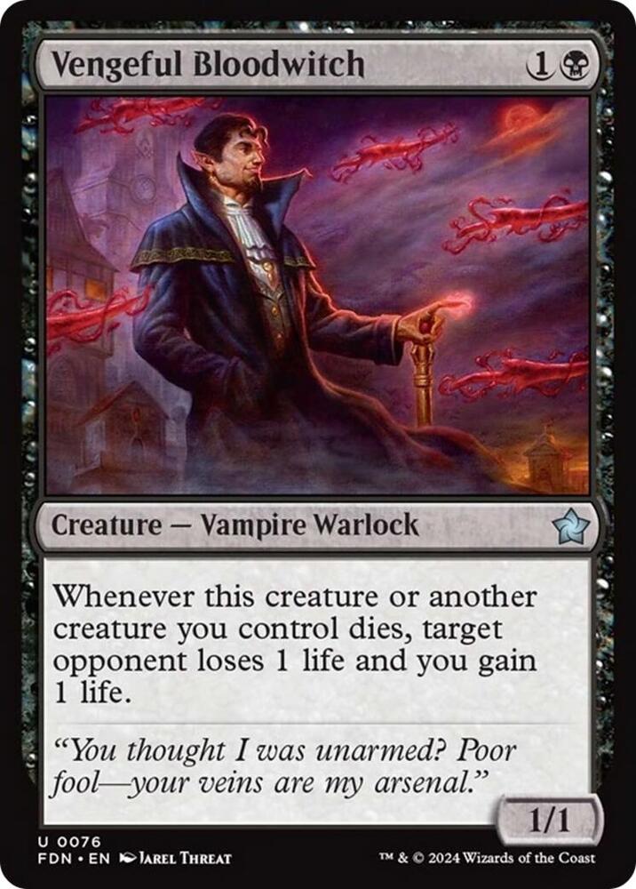 Vengeful Bloodwitch 76 card from Foundations