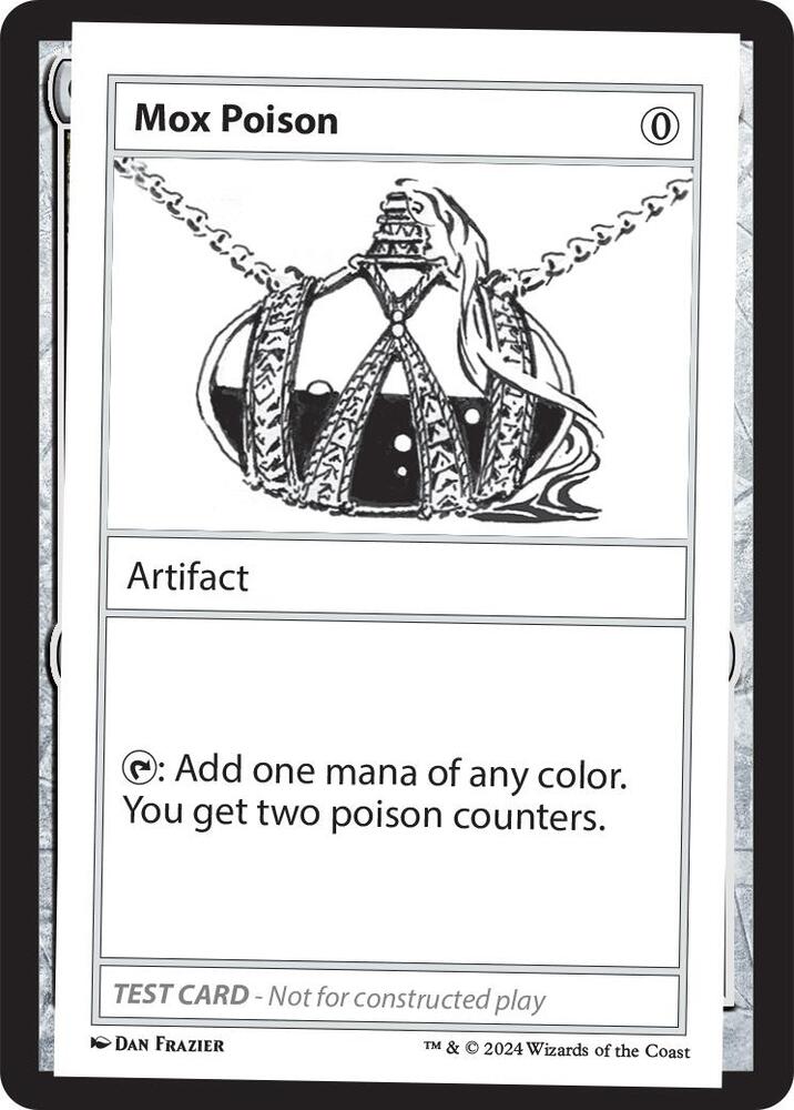 Mox Poison card from Mystery Booster 2 Playtest Cards