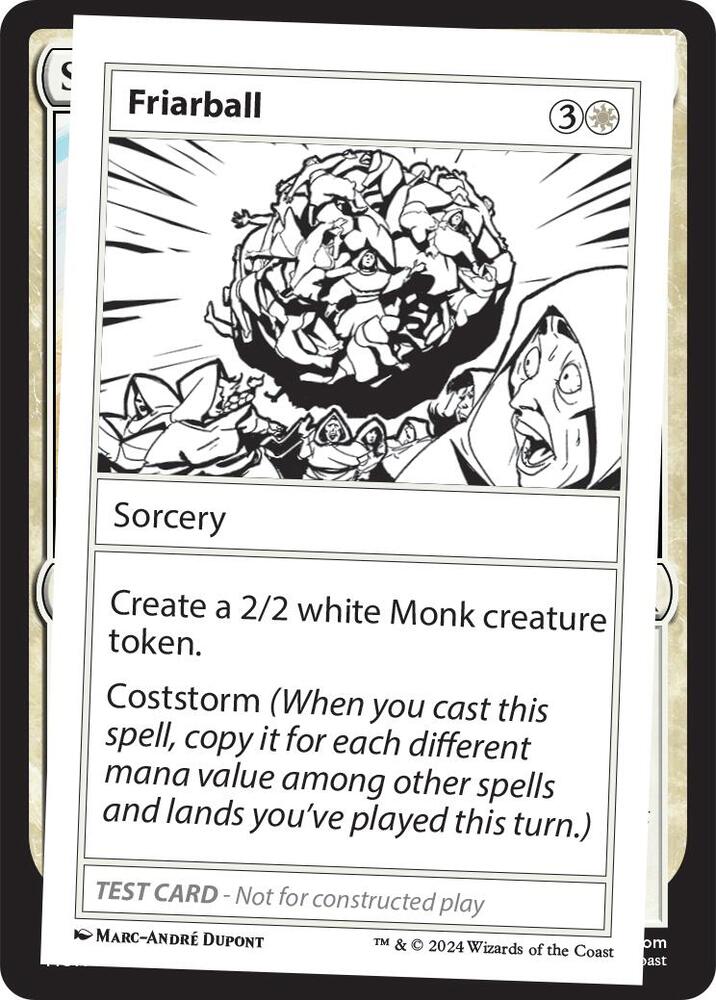 Friarball card from Mystery Booster 2 Playtest Cards
