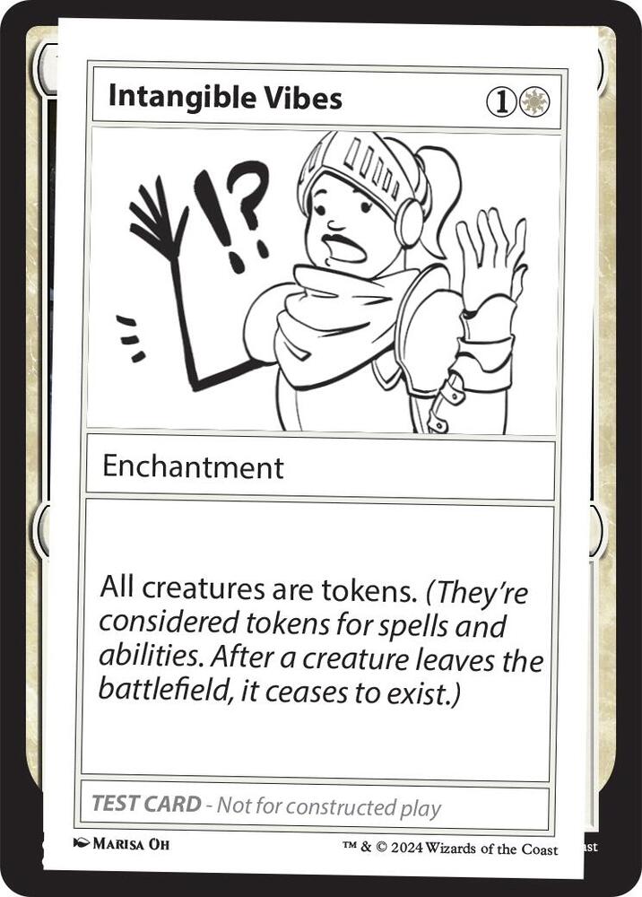 Intangible Vibes card from Mystery Booster 2 Playtest Cards