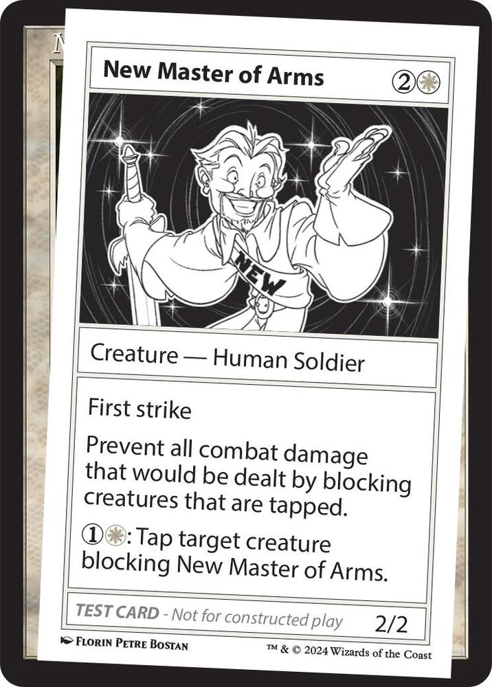 New Master of Arms card from Mystery Booster 2 Playtest Cards