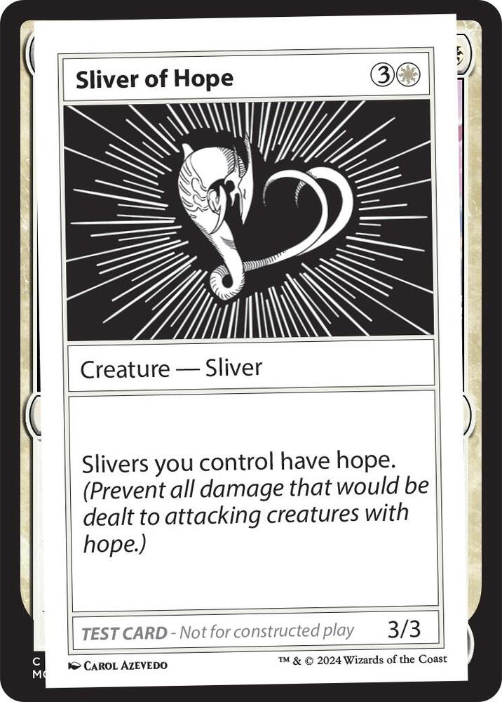 Sliver of Hope card from Mystery Booster 2 Playtest Cards
