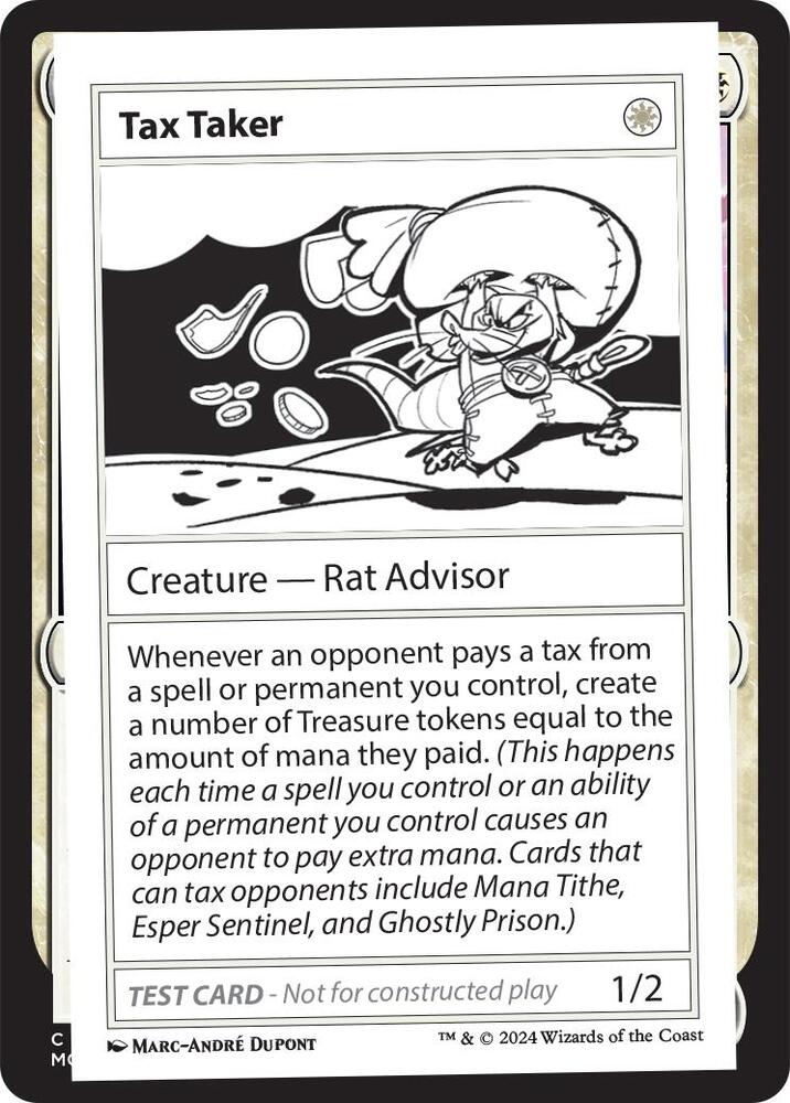 Tax Taker card from Mystery Booster 2 Playtest Cards