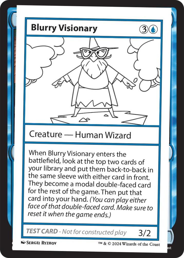 Blurry Visionary card from Mystery Booster 2 Playtest Cards