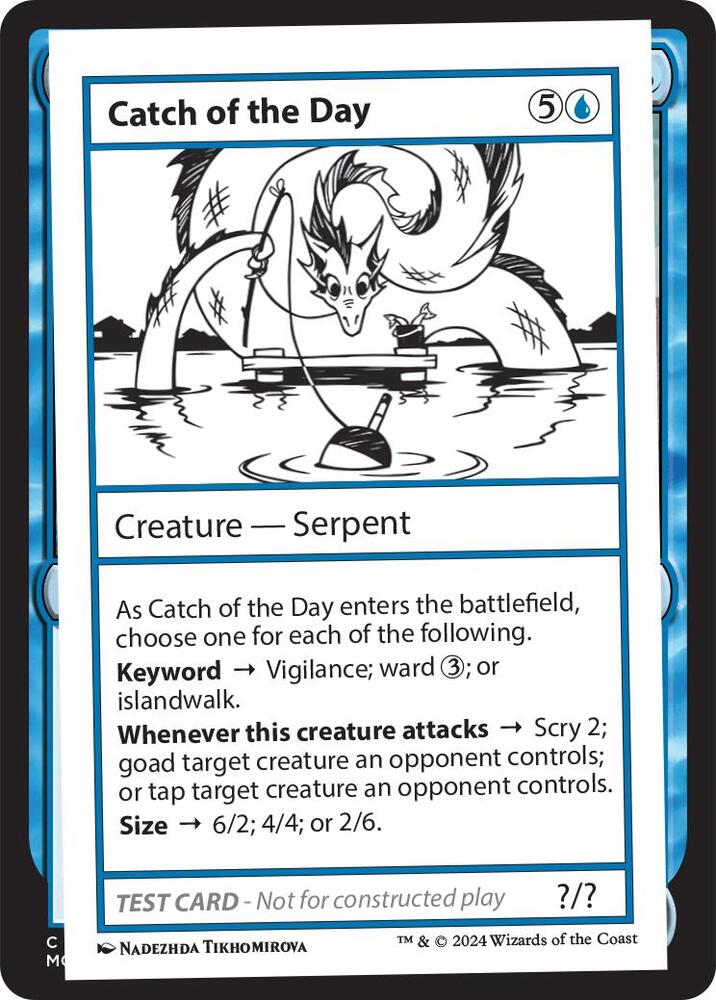 Catch of the Day card from Mystery Booster 2 Playtest Cards