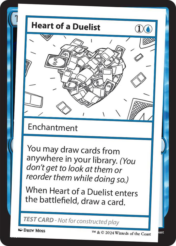 Heart of a Duelist card from Mystery Booster 2 Playtest Cards