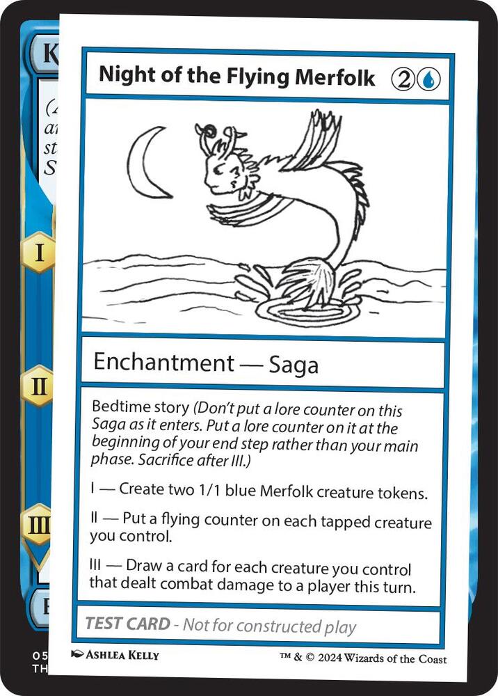 Night of the Flying Merfolk card from Mystery Booster 2 Playtest Cards