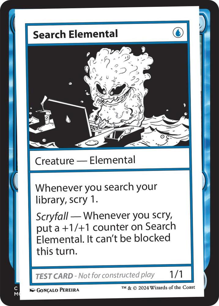 Search Elemental card from Mystery Booster 2 Playtest Cards