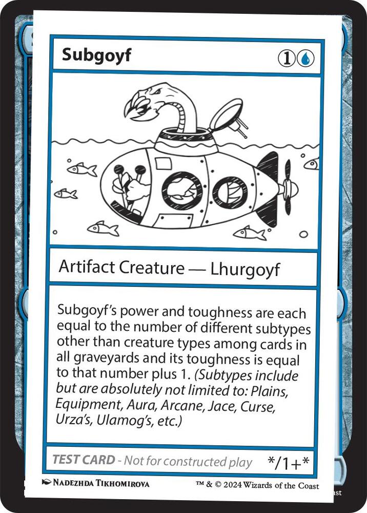 Subgoyf card from Mystery Booster 2 Playtest Cards