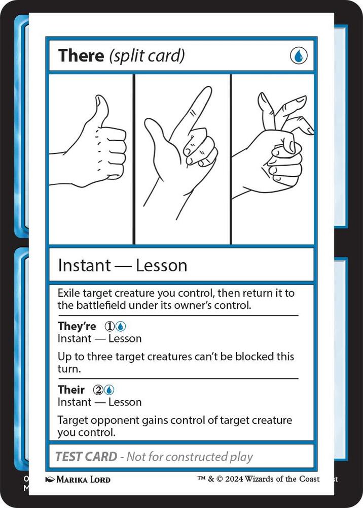 There (split card) card from Mystery Booster 2 Playtest Cards