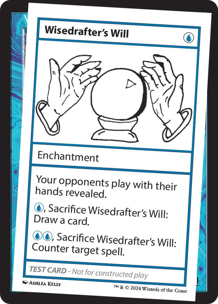 Wisedrafter's Will card from Mystery Booster 2 Playtest Cards