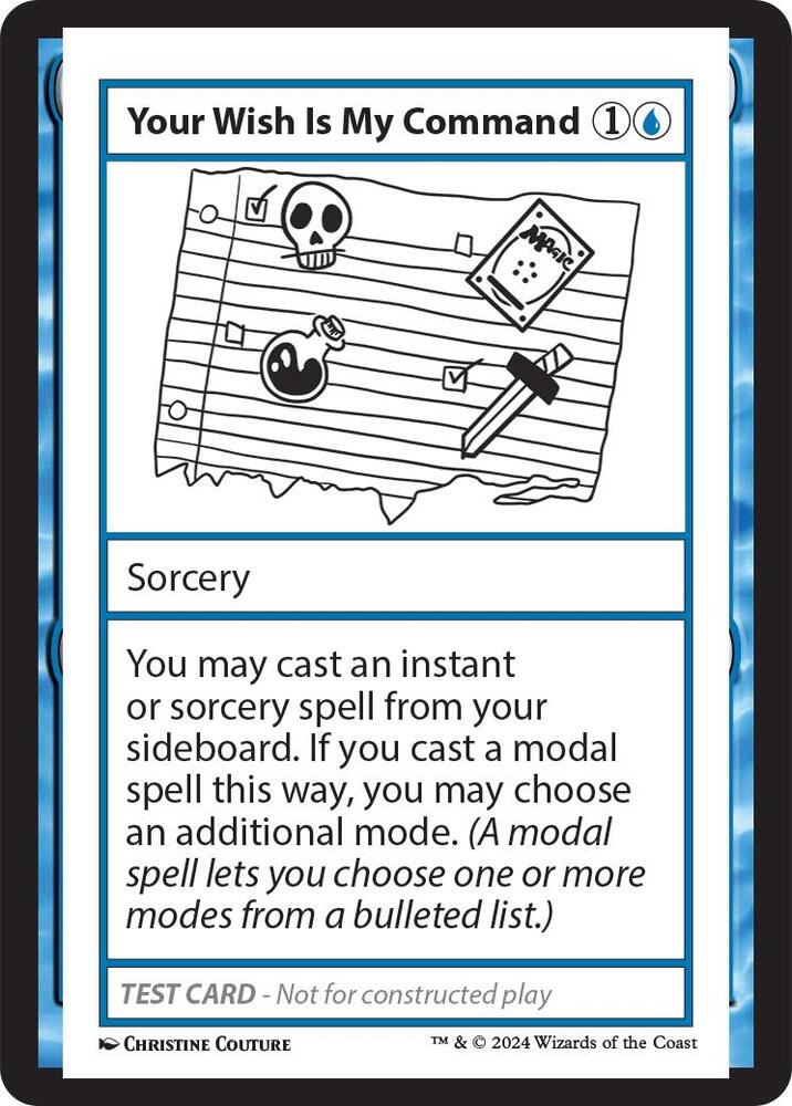 Your Wish Is My Command card from Mystery Booster 2 Playtest Cards