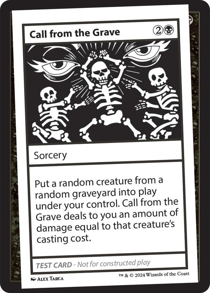 Call from the Grave card from Mystery Booster 2 Playtest Cards