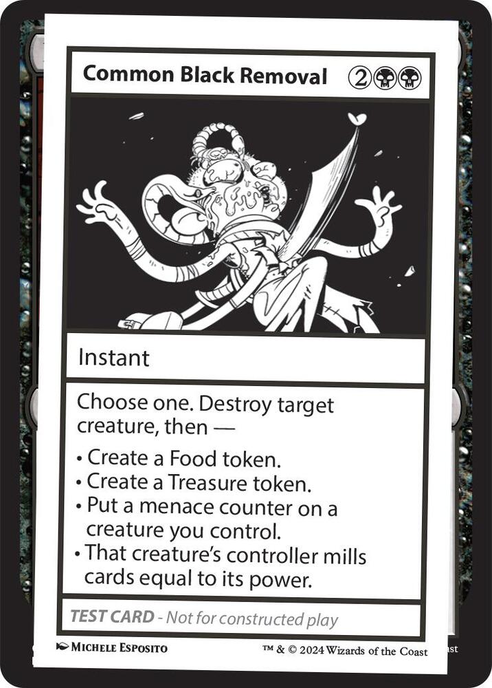 Common Black Removal card from Mystery Booster 2 Playtest Cards