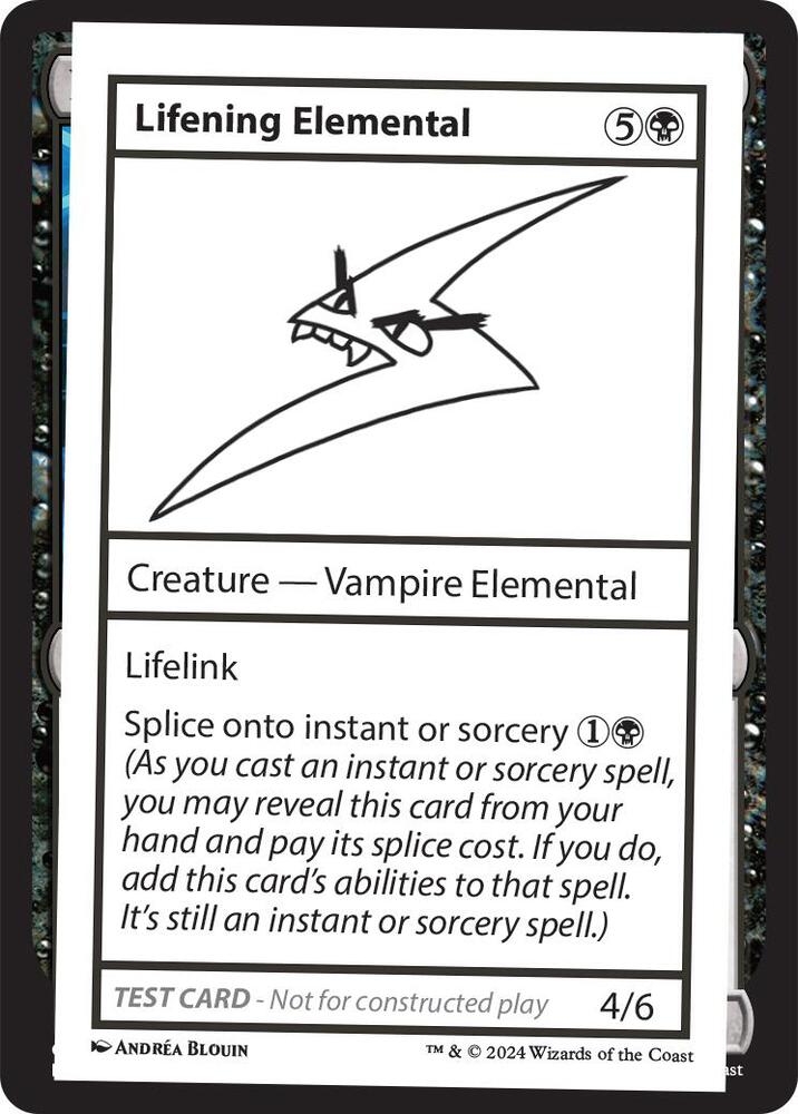 Lifening Elemental card from Mystery Booster 2 Playtest Cards