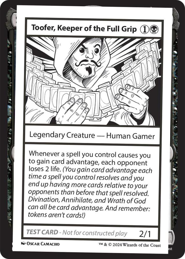 Toofer, Keeper of the Full Grip card from Mystery Booster 2 Playtest Cards