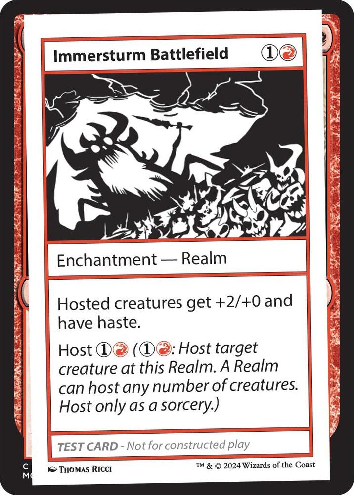 Immersturm Battlefield card from Mystery Booster 2 Playtest Cards