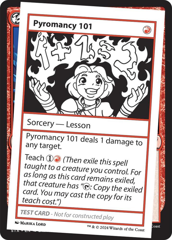 Pyromancy 101 card from Mystery Booster 2 Playtest Cards