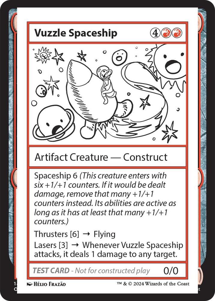 Vuzzle Spaceship card from Mystery Booster 2 Playtest Cards