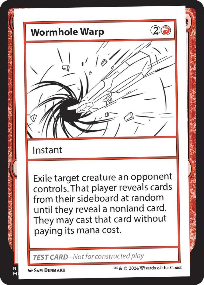 Wormhole Warp card from Mystery Booster 2 Playtest Cards