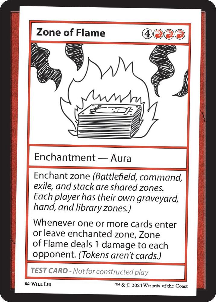 Zone of Flame card from Mystery Booster 2 Playtest Cards