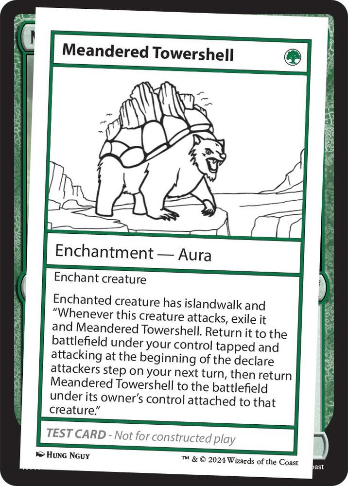 Meandered Towershell card from Mystery Booster 2 Playtest Cards