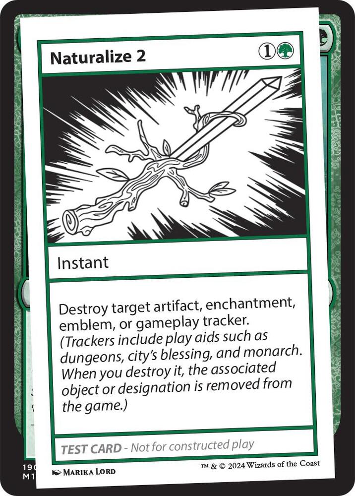 Naturalize 2 card from Mystery Booster 2 Playtest Cards