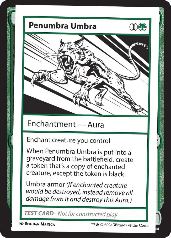 Penumbra Umbra card from Mystery Booster 2 Playtest Cards