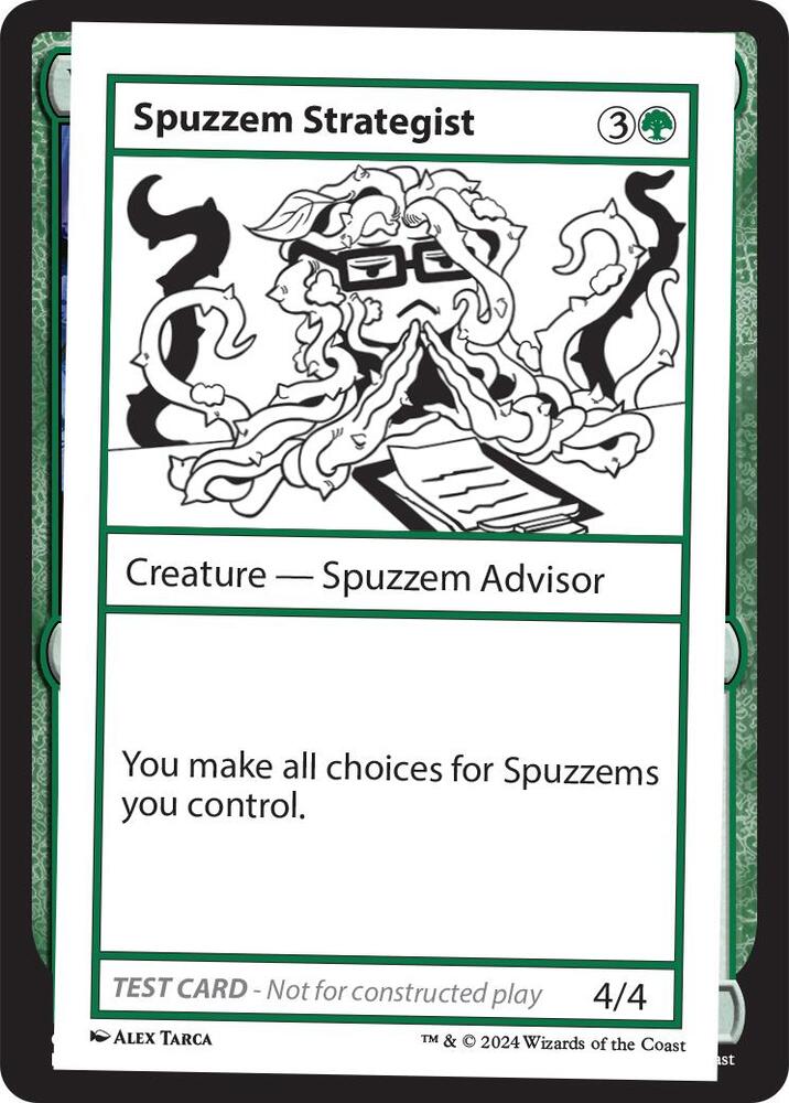 Spuzzem Strategist card from Mystery Booster 2 Playtest Cards