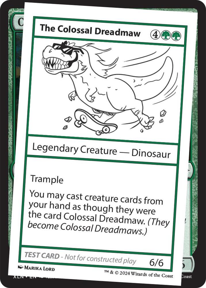 The Colossal Dreadmaw card from Mystery Booster 2 Playtest Cards