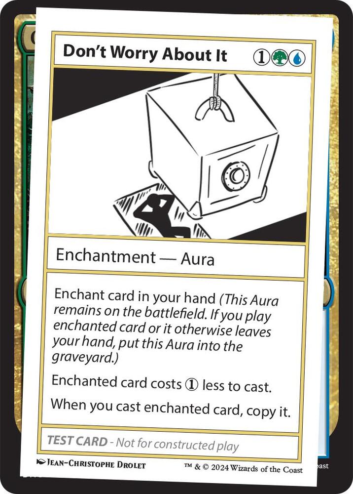 Don't Worry About It card from Mystery Booster 2 Playtest Cards