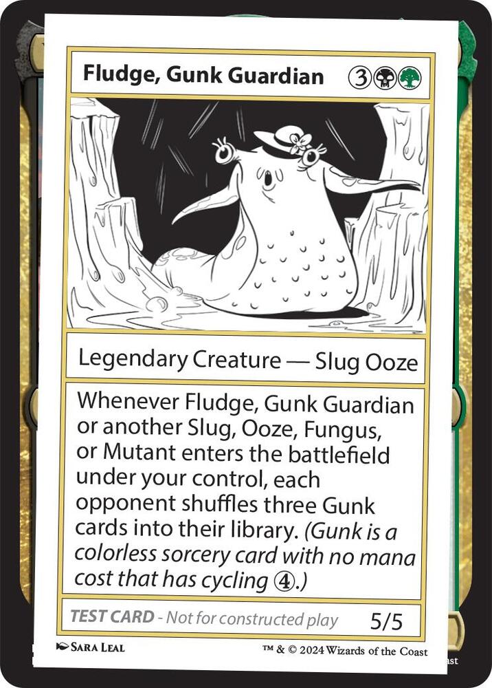 Fludge, Gunk Guardian card from Mystery Booster 2 Playtest Cards