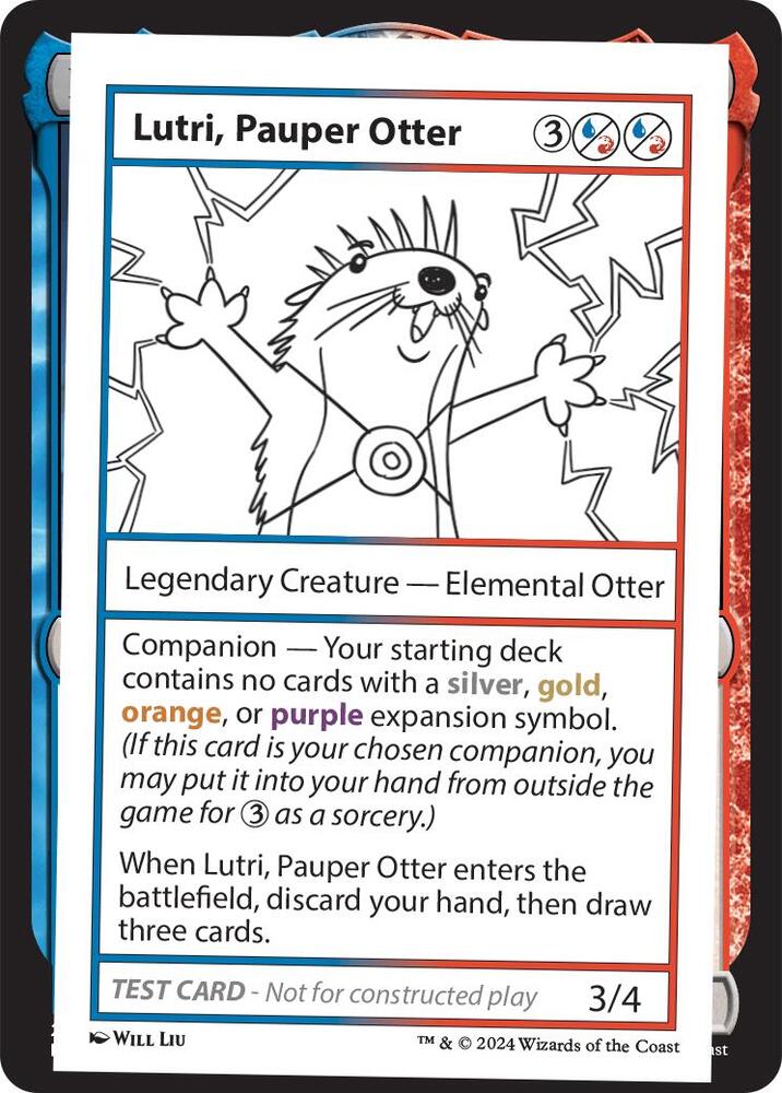 Lutri, Pauper Otter card from Mystery Booster 2 Playtest Cards