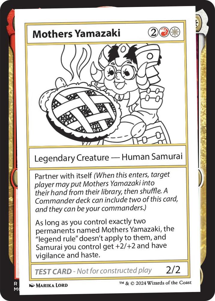 Mothers Yamazaki card from Mystery Booster 2 Playtest Cards